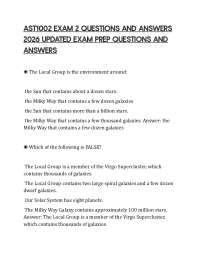 AST1002 EXAM 2 QUESTIONS AND ANSWERS 2026 UPDATED EXAM PREP QUESTIONS AND ANSWERS