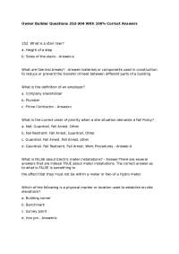 Owner Builder Questions 252-304 With 100% Correct Answers