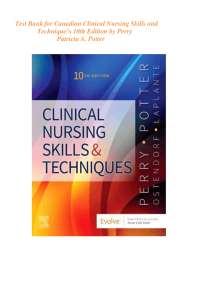 Clinical Nursing Skills and Techniques Test Bank: Evidence-Based Practice Questions