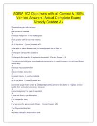 Agricultural Business Management Exam Questions and Answers