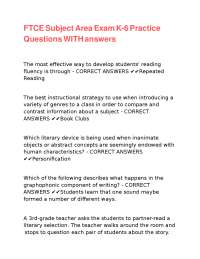 FTCE K-6 Exam Practice Questions with Answers