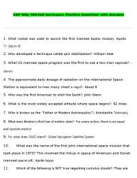 Aerospace Practice Questions and Answers