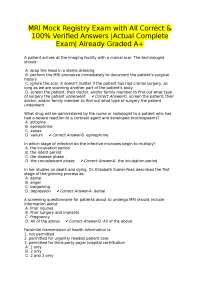 MRI Registry Exam Questions and Answers