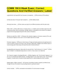 COMM 150 Film Studies Exam Questions and Answers 2026