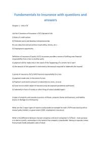 Insurance Fundamentals: Questions and Answers for Exam Preparation