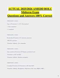 AMEDD BOLC Midterm Exam Q&A 2025/2026