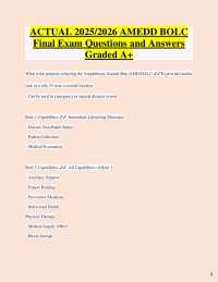 AMEDD BOLC Final Exam: Questions and Answers for 2025/2026
