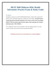 Health Informatics Practice Exam & Study Guide 2026