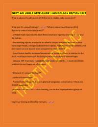 Neurology USMLE Step 1 Review: Key Concepts and Q&A