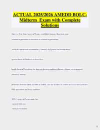 AMEDD BOLC Midterm Exam 2025/2026 with Complete Solutions