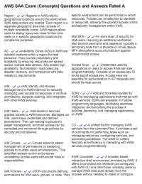 AWS SAA Exam Concepts: Q&A Guide