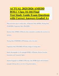 AMEDD BOLC Exam Study Guide: Key Concepts and Answers