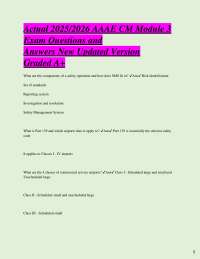AAAE CM Module 3 Exam Questions and Answers 2025/2026