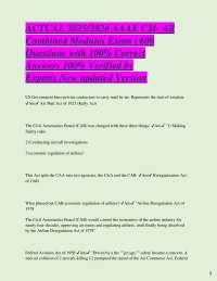 Aviation Regulations and Airport Management Exam Questions