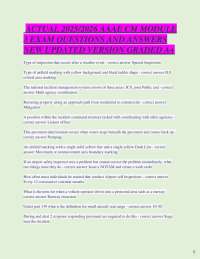 AAAE CM Module Exam Q&A 2025/2026: Updated Version Graded A+
