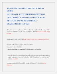 AANP FNP Certification Exam Study Guide 2025