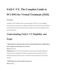 PCI DSS Compliance Guide for Virtual Terminals: SAQ-C-VT [2026]