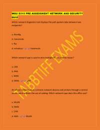 Network and Security Pre-Assessment Quiz: Practice Questions