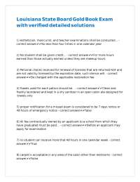 Louisiana Esthetician, Manicurist, and Teacher Examinations with Verified Solutions
