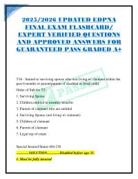 EDPNA Final Exam Flashcards: Expert Verified Questions and Answers