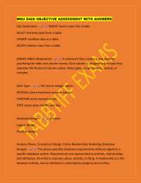SQL Statements and Database Design: Key Concepts and Definitions