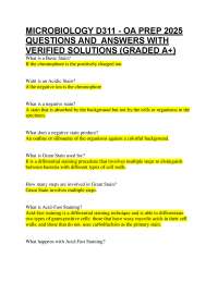 Microbiology Exam Prep: Q&A with Verified Solutions