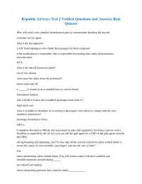Republic Airways Flight Attendant Exam Prep: Verified Q&A