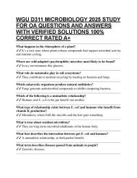Microbiology Exam Questions and Answers: Comprehensive Study Guide