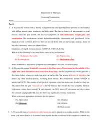 NAPLEX SAMPLE QUESTIONS