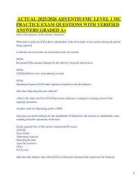 FMC Level 1 Practice Exam Questions and Answers 2025/2026