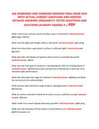 GIA Diamond Grading Exam Questions and Answers 2026