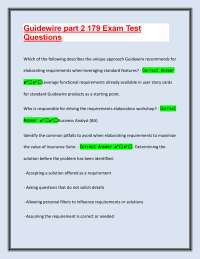Guidewire Exam Questions and Answers: A Comprehensive Study Guide