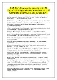 ISSA Certification Exam Q&A: Complete and Verified Answers
