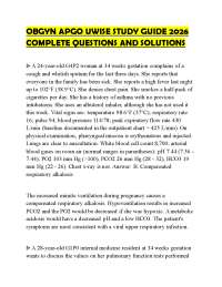 OBGYN APGO UWISE STUDY GUIDE 2026 COMPLETE QUESTIONS AND SOLUTIONS