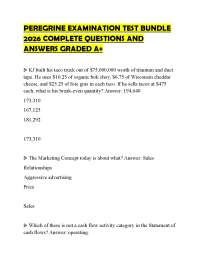 PEREGRINE EXAMINATION TEST BUNDLE 2026 COMPLETE QUESTIONS AND ANSWERS GRADED A+