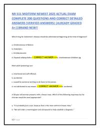 NR 511 MIDTERM NEWEST 2025\2026 ACTUAL EXAM COMPLETE 200 QUESTIONS AND ANSWERS