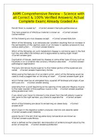 AAMI Comprehensive Review – Science with all Correct & 100% Verified Answers| Actual Compl