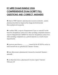 KY MPJE EXAMS BUNDLE 2026 COMPREHENSIVE EXAM SCRIPT FULL QUESTIONS AND CORRECT ANSWERS