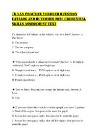 7D VAN PRACTICE VERIFIED QUESTION CATALOG AND OUTCOMES 2026 CREDENTIAL SKILLS ASSESSMENT T