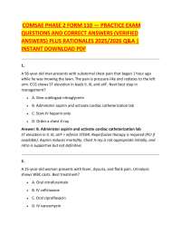 COMSAE Phase 2 Form 110 Practice Exam: Questions, Answers, and Rationales