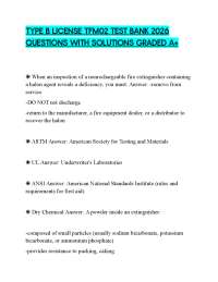 TYPE B LICENSE TFM02 TEST BANK 2026 QUESTIONS WITH SOLUTIONS GRADED A+