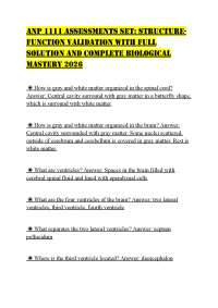 ANP 1111 ASSESSMENTS SET: STRUCTUREFUNCTION VALIDATION WITH FULL SOLUTION AND COMPLETE BIO