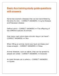Animal Control Officer Training: Basic Knowledge Q&A