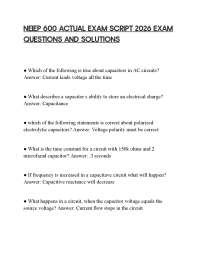 NEIEP 600 ACTUAL EXAM SCRIPT 2026 EXAM QUESTIONS AND SOLUTIONS