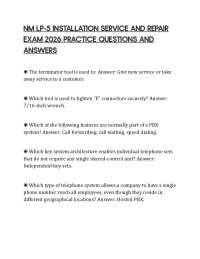 NM LP-5 INSTALLATION SERVICE AND REPAIR EXAM 2026 PRACTICE QUESTIONS AND ANSWERS