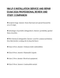 NM LP-5 INSTALLATION SERVICE AND REPAIR EXAM 2026 PROFESSIONAL REVIEW AND STUDY COMPANION