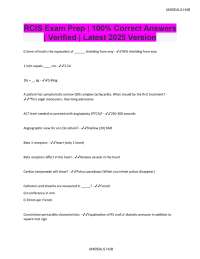 RCIS Exam Prep | 100% Correct Answers | Verified Latest 2025 Version
