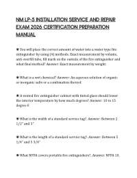 NM LP-5 INSTALLATION SERVICE AND REPAIR EXAM 2026 CERTIFICATION PREPARATION MANUAL