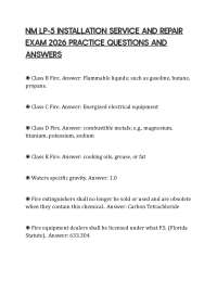 NM LP-5 INSTALLATION SERVICE AND REPAIR EXAM 2026 PRACTICE QUESTIONS AND ANSWERS