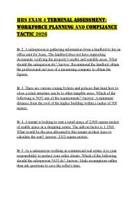 HRS EXAM 4 TERMINAL ASSESSMENT: WORKFORCE PLANNING AND COMPLIANCE TACTIC 2026